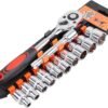 Jeux De Douilles Et Bras Cliquet 1/2" 12pcs